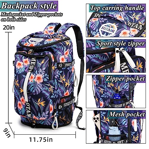 Image of Gym Duffle Bag Backpack,4‑Way Waterproof with Shoe Compartment Travel Hiking Laptop