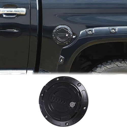 Vista 8 de Aunginsy Tapa de Repuesto para Tanque de Combustible de Automóvil con Cerradura Antirrobo Compatible con Toyota Tundra 2007-2021 Cubierta de Puerta