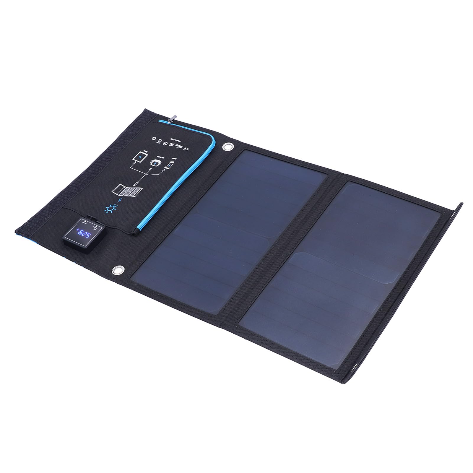 Fafeicy Borsa con Pannello Solare Power Bank Portatile 15W,