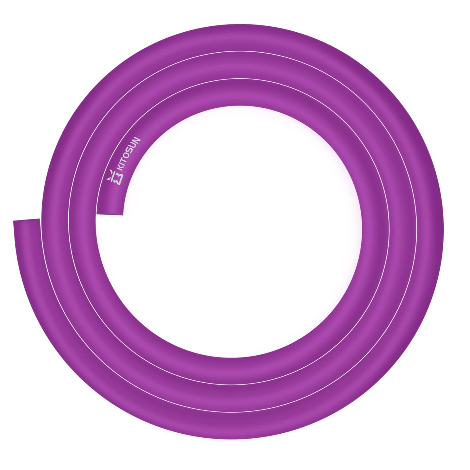 Silicone Hookah Hose - Original Kitosun Hookah Accessories 5ft Washable Silicone Pipe with Soft-Touch Covering 12x17MM Replacement Tube for Most Handles Durable Odorless (Purple)