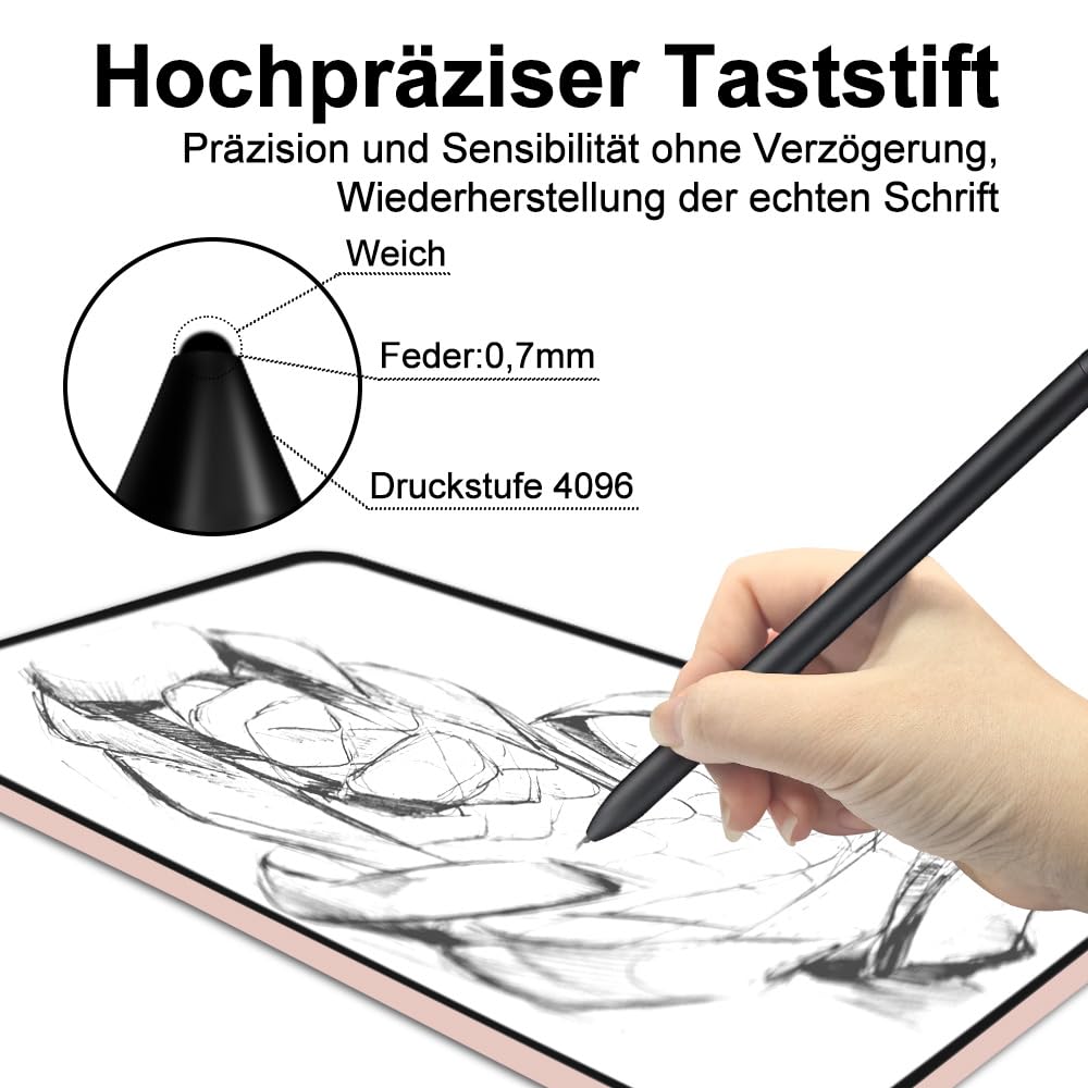 3 szt. wymienne końcówki do Samsung Galaxy Tab S9 / S9 Plus / S9 Ultra S Pen, wymienne końcówki do Samsung S Pen, Tab S9 z narzędziem montażowym/demontażu (3 szt. czarne)