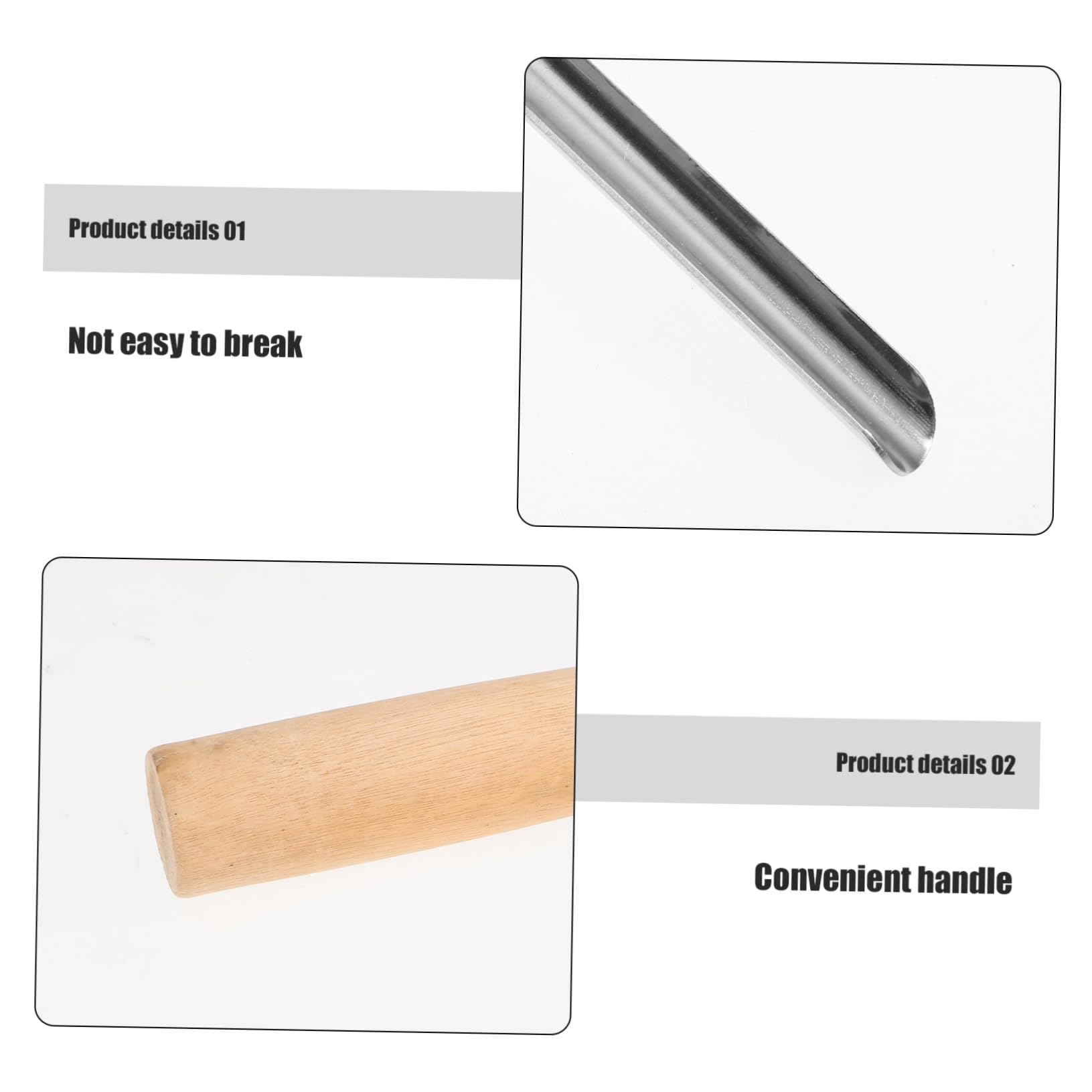 KICHOUSE 2pcs Fruit Pitter Serrated Non-serrated Core Remover Tool for Pears Cherries and Dates Kitchen Gadget Comfortable Grip