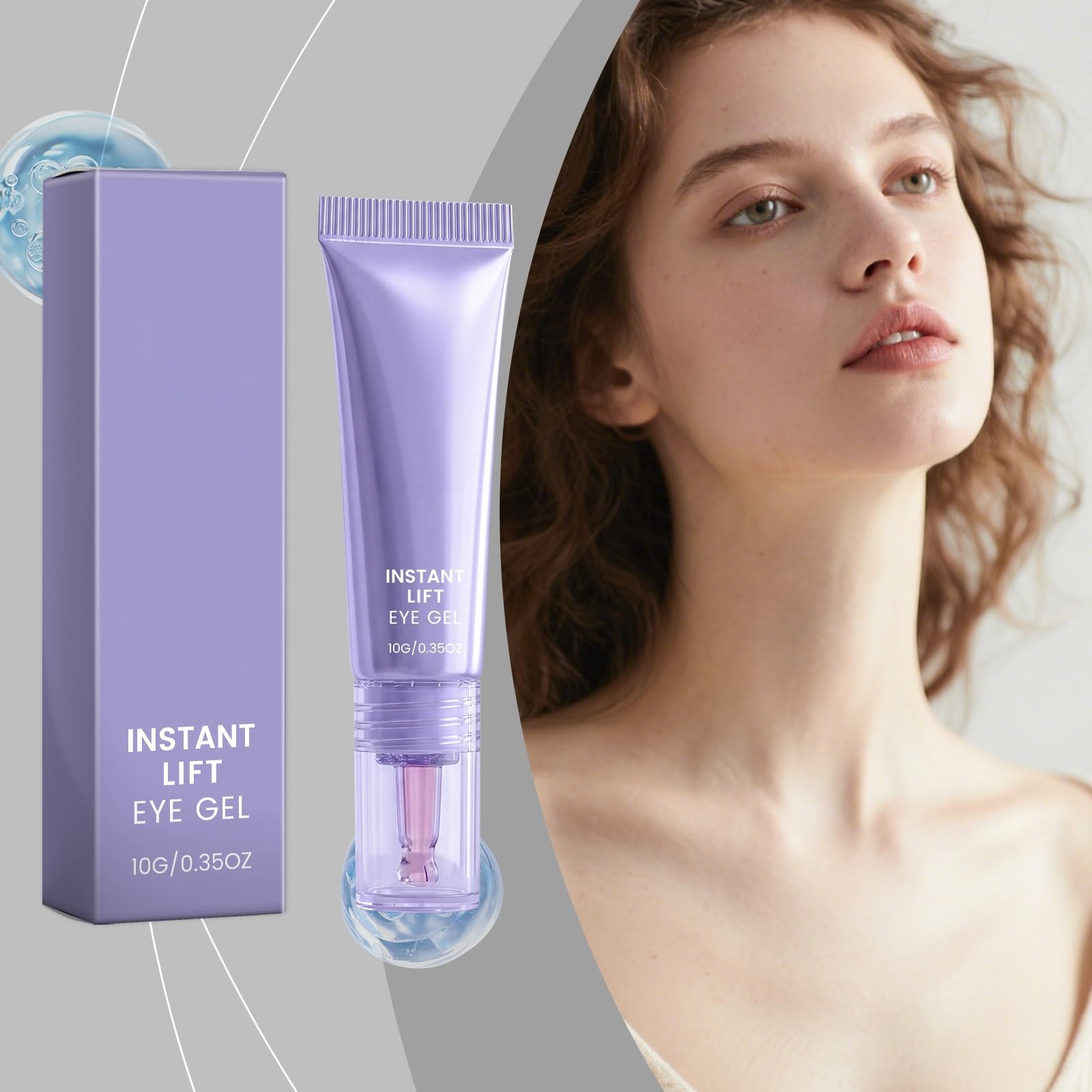 Instant Lift Eye Gel, Express Firming Cream for Dark Circles and Puffiness