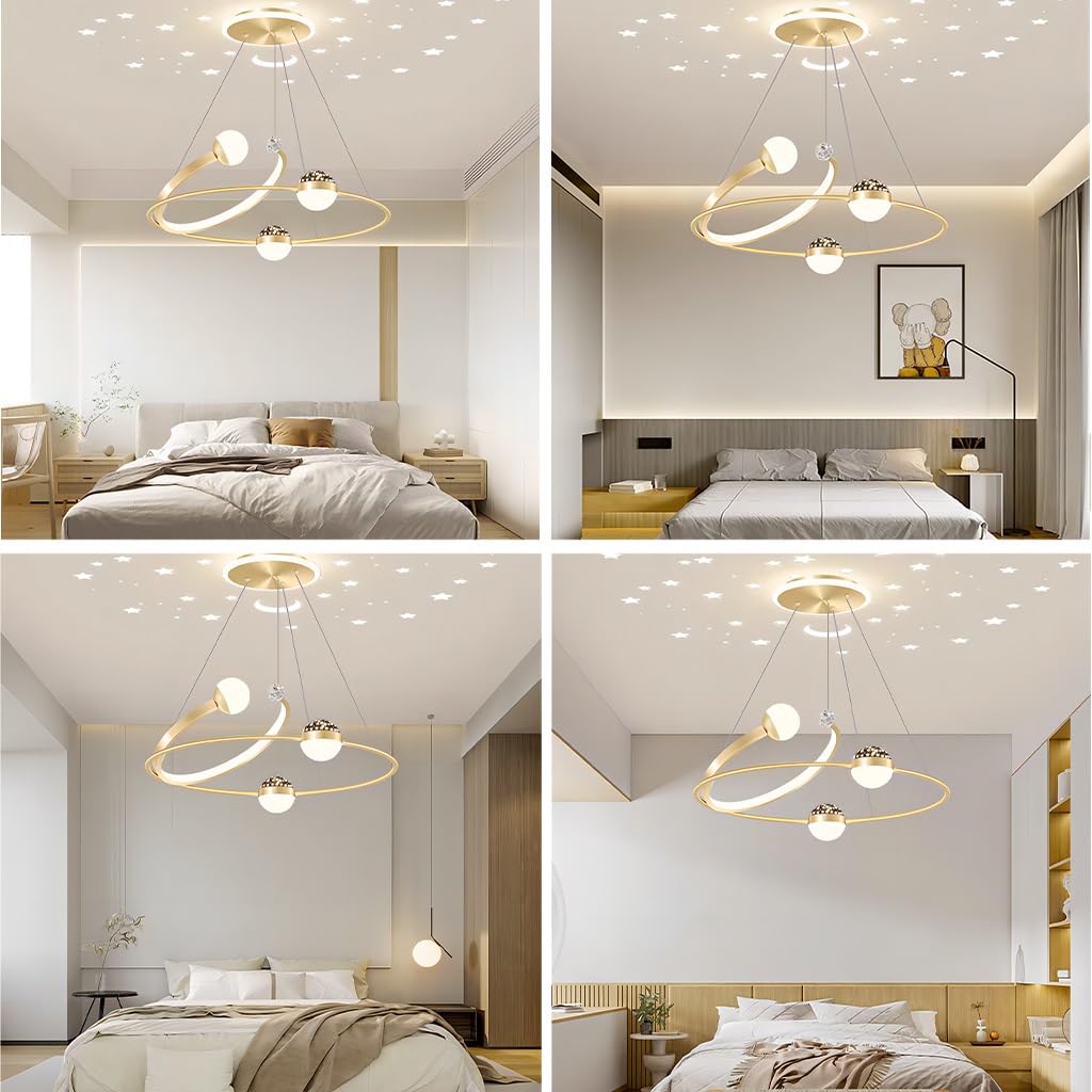 Lampada da tavolo da pranzo creativa LED den 48W lampadario telecomando dimmerabile isola cucina design classico moderno altezza regolabile lampada a sospensione bar ristorante soggiorno camera da le