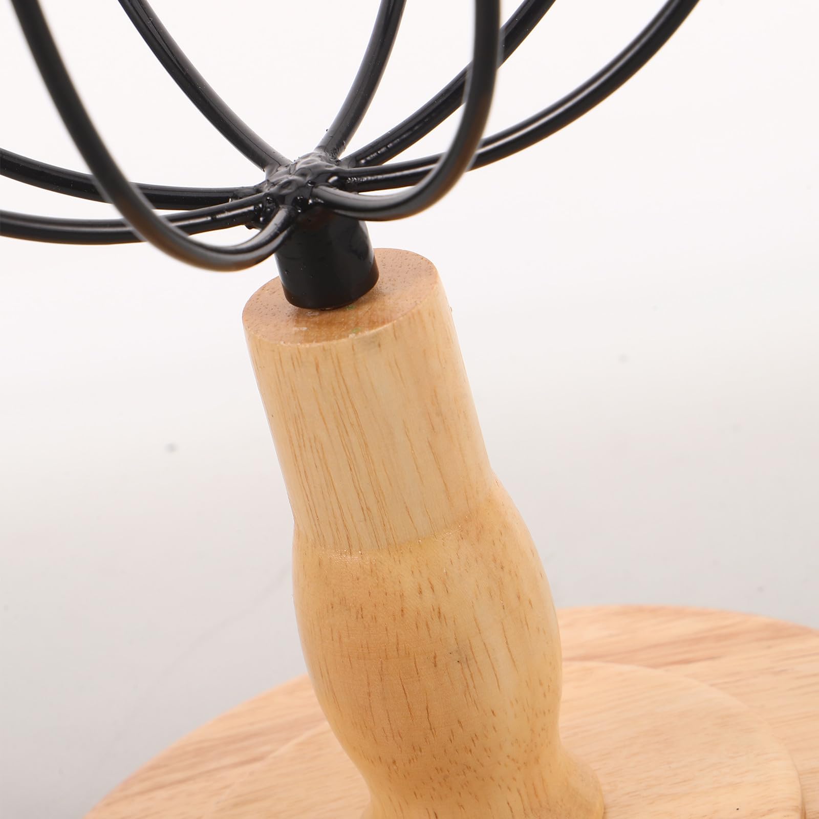 ABOOFAN Espositore con Base in Legno Smontabile in Ferro per Cappelli