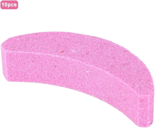 Miniatura 6 de Afilador de motosierra, 10 piezas de afilador de motosierra portátil en forma de hoja de sierra, afilado de cadena de piedra de molienda de cadena