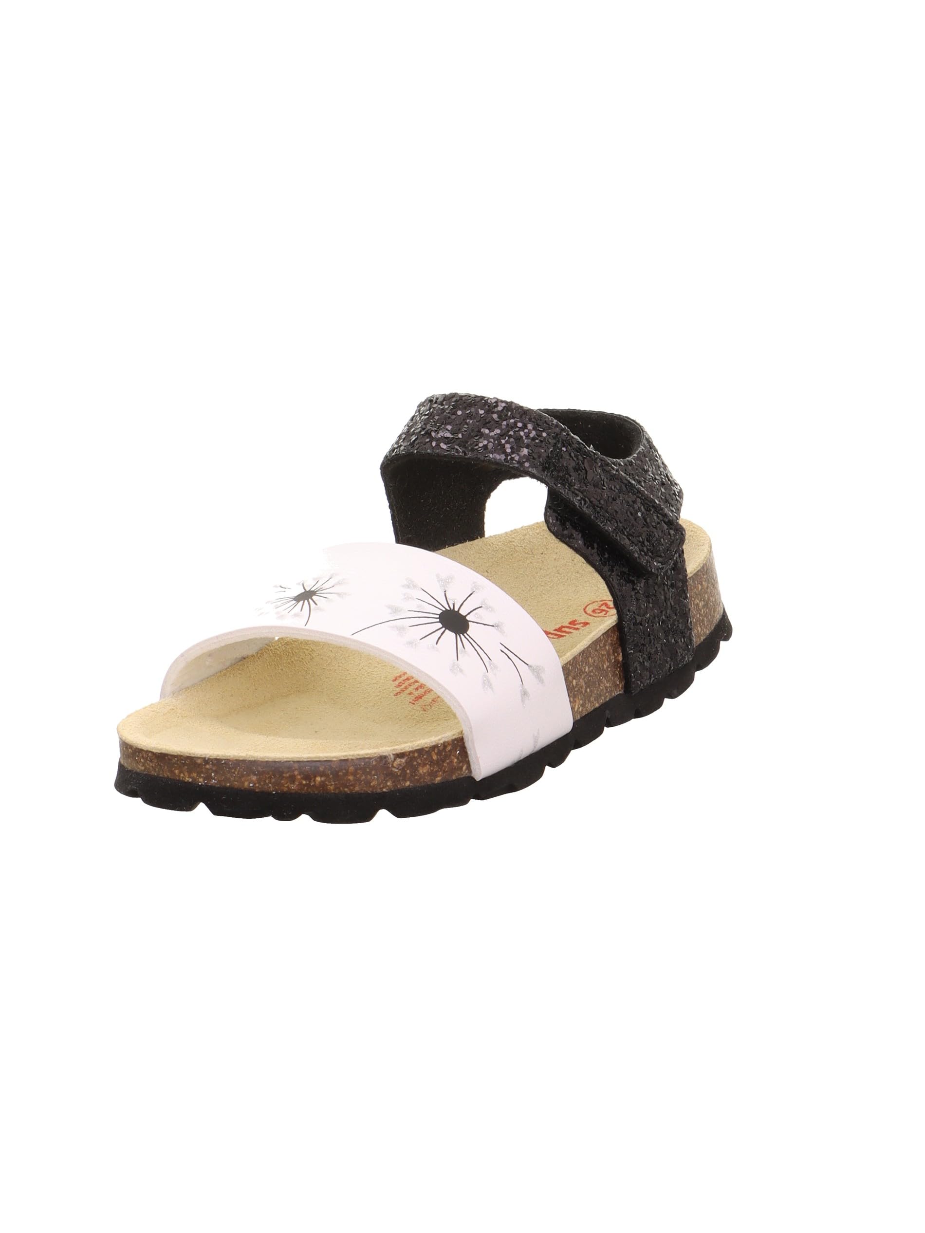 Superfit Girls' Footbed Slippers Not Applicable, White Black 0010, 41 EU Weit