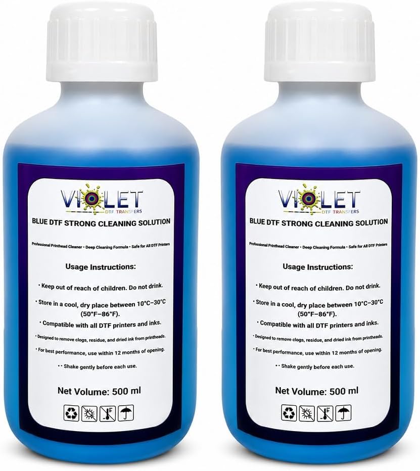 Solución de limpieza DTF Blue Strong 500ml 2 unidades