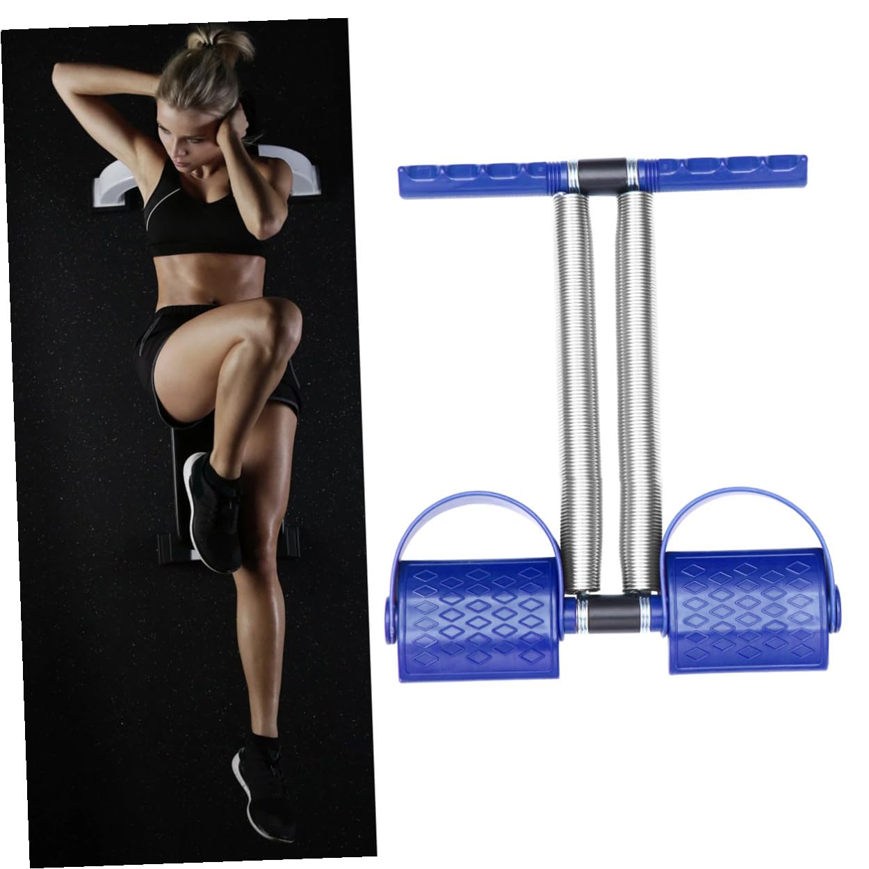 Acciaio Pedal a Fitness Blu Doppia Molla in Allenamento