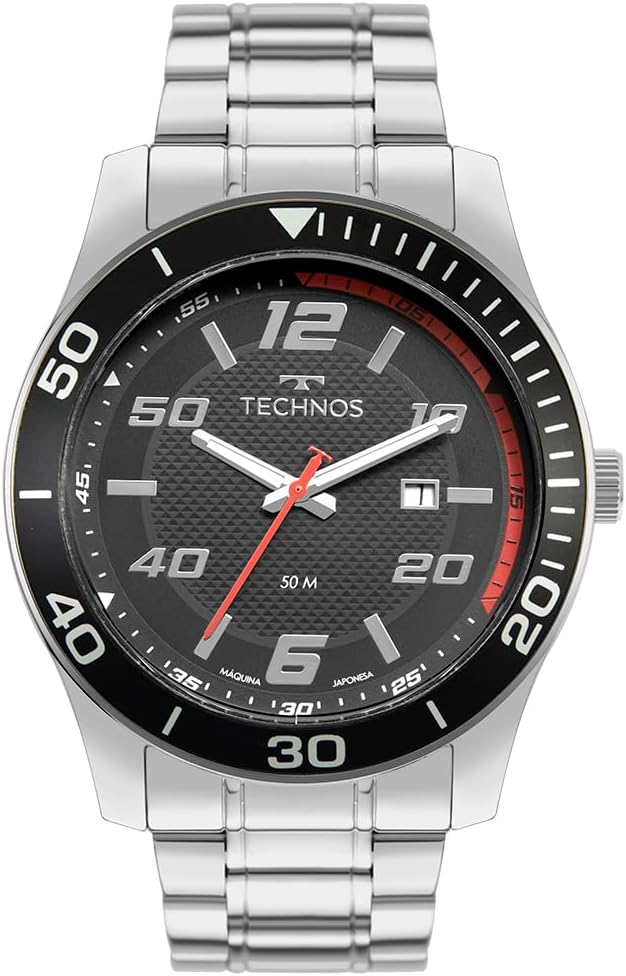 Relógio Technos Masculino Racer Prata – 2115TWC/1P 2115TWC/1P