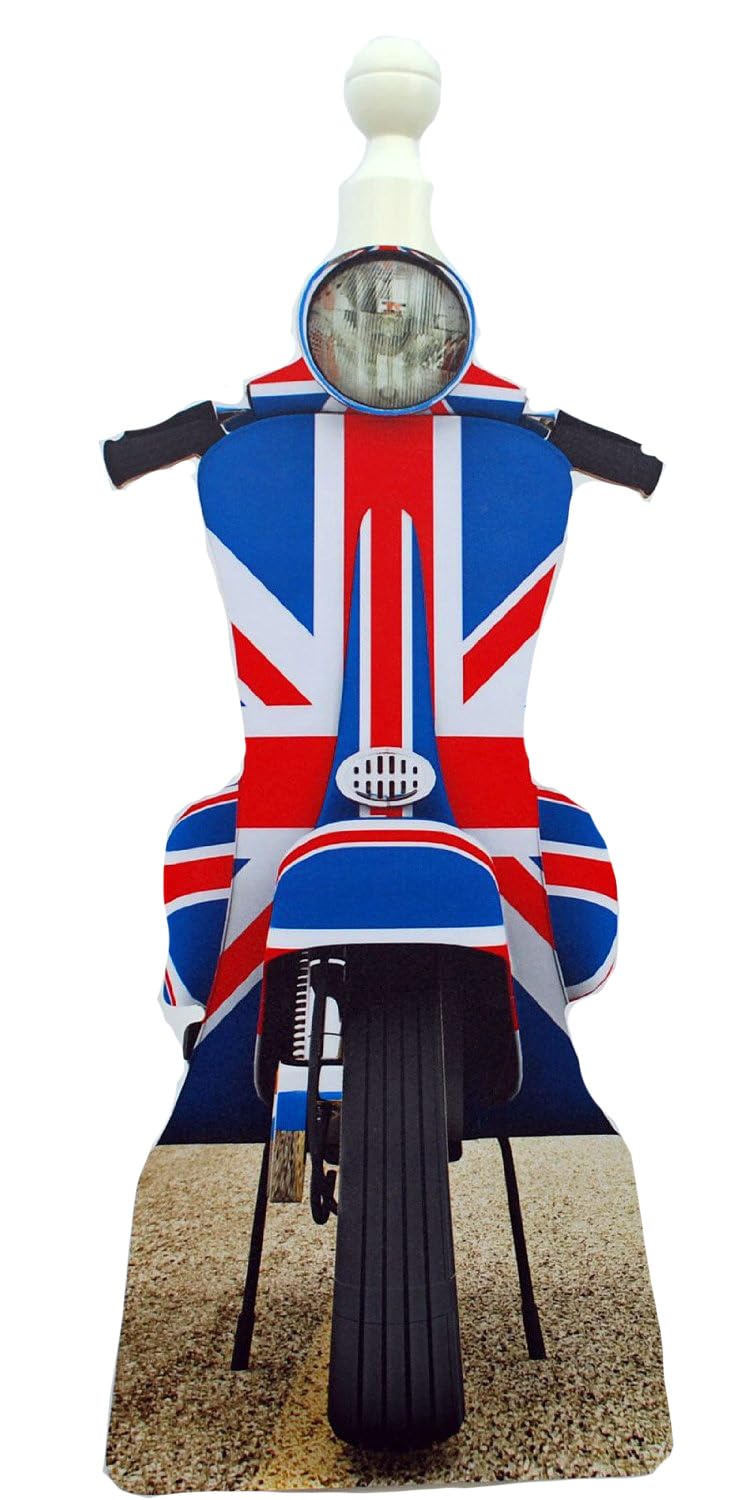 Union Jack Scooter Kitchen Roll Holder - Scooter Gift - MS6-KRH