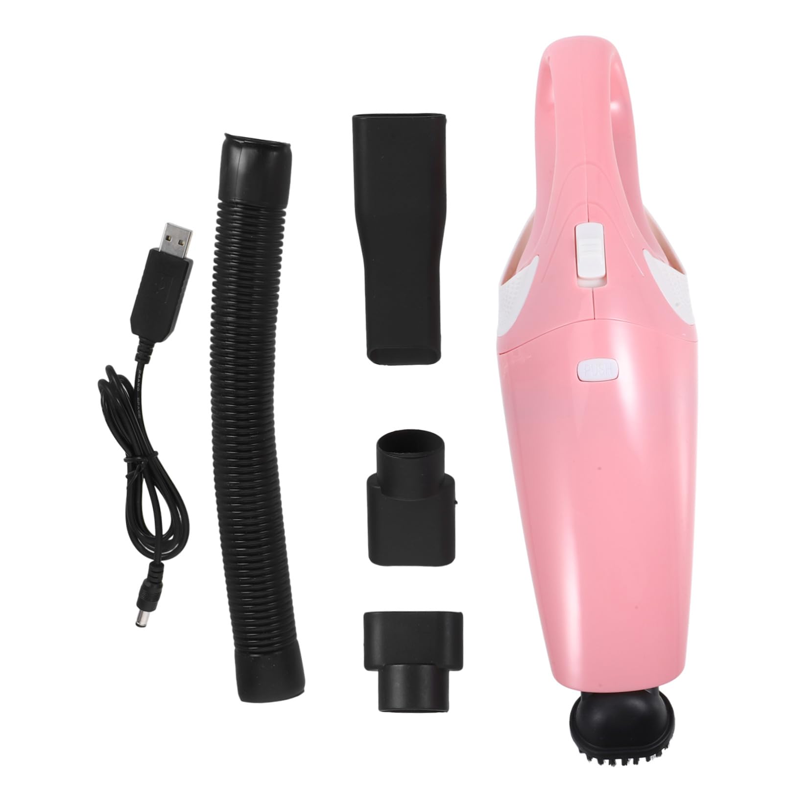 Cabilock Aspiradora de Coche Portátil de Mano Carga USB para Uso Seco y Húmedo para Limpieza de Vehículos y Hogar Miniaspiradora