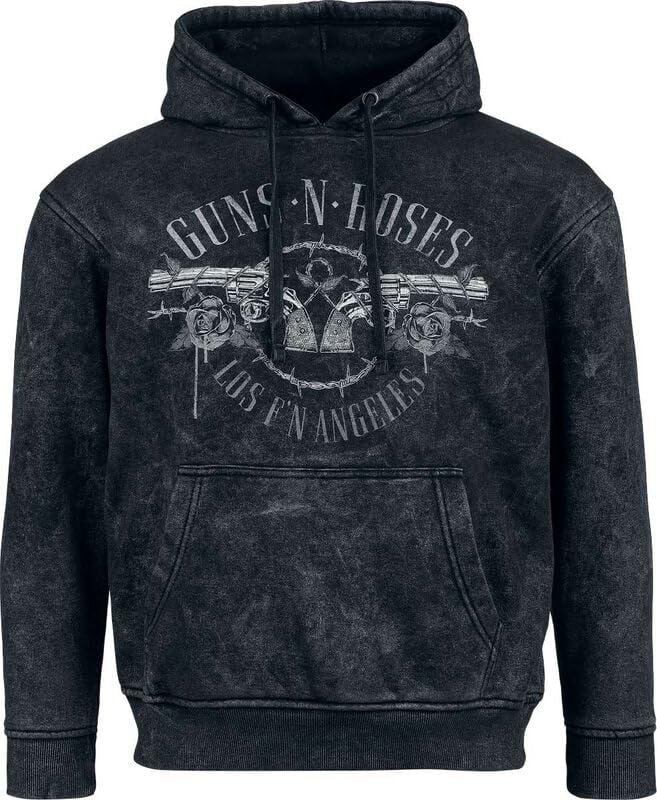 Guns N' Roses Bullet Logo Frauen Kapuzenpullover anthrazit Band-Merch, Bands