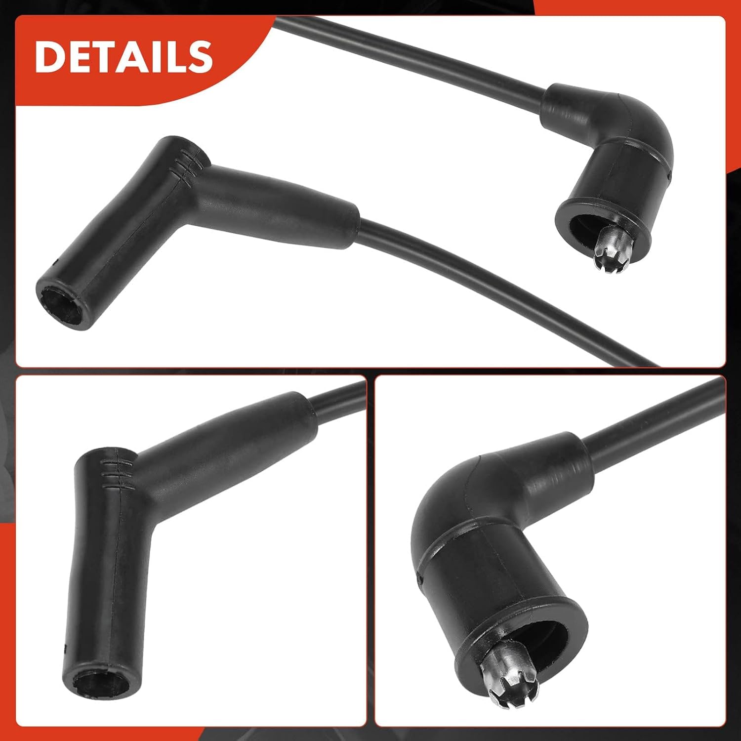 A-Premium Ignition Spark Plug Wires Set of 4 Compatible with Mazda RX-7 1986-1991 R2 1.3L