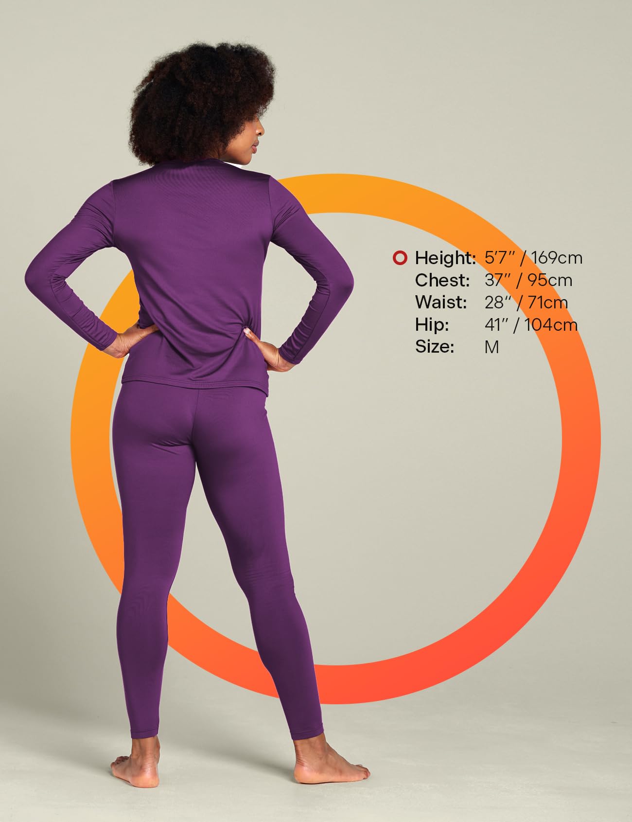 LAPASA Completo Termico Donna Fodera in Micropile Calore Base L17 - Abbigliamento Intimo Invernale Maglietta Pantaloni Calzamaglia Tuta Sci Trekking