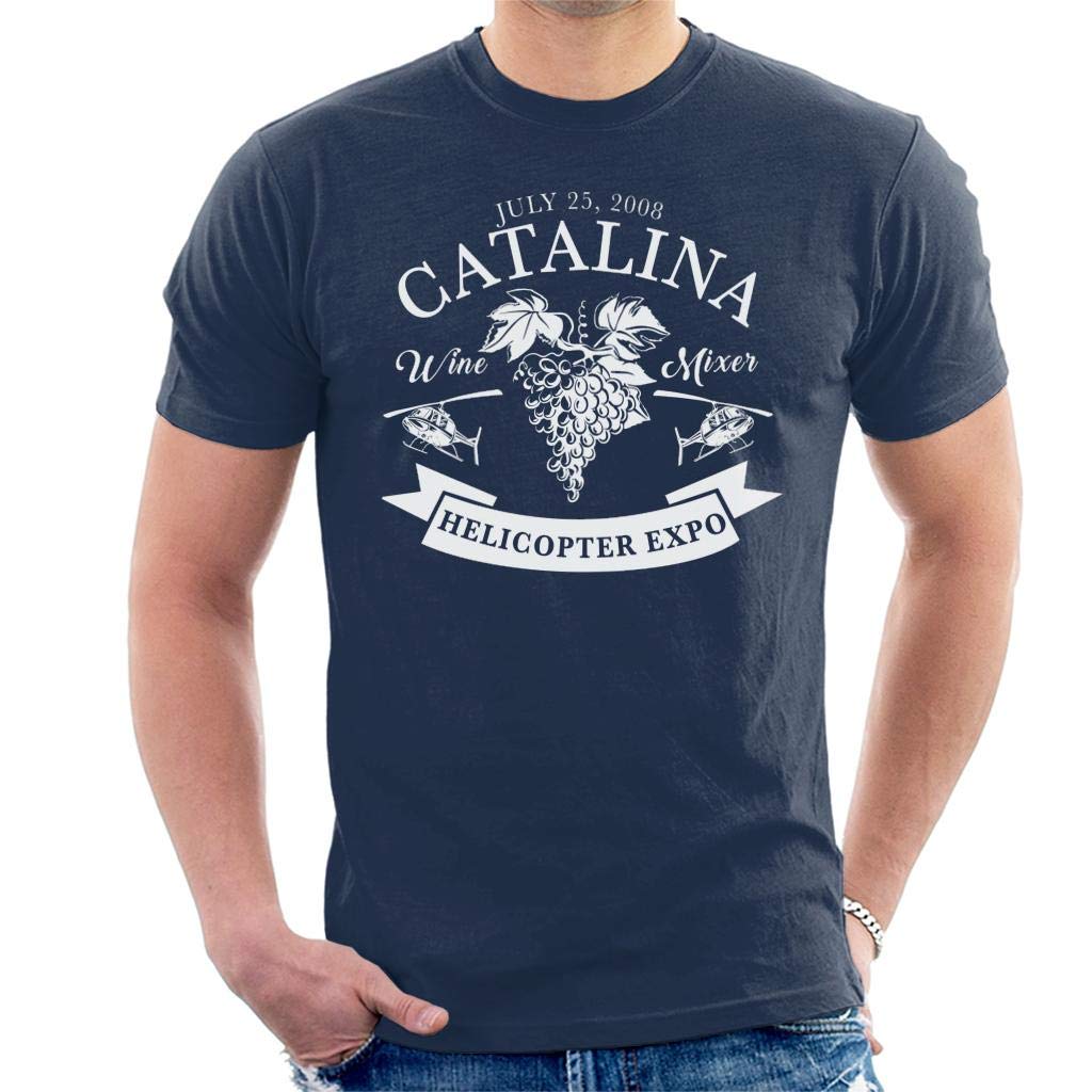 Cloud City 7 Men's Navy Blue Step Brothers Catalina Wine Mixer T-Shirt