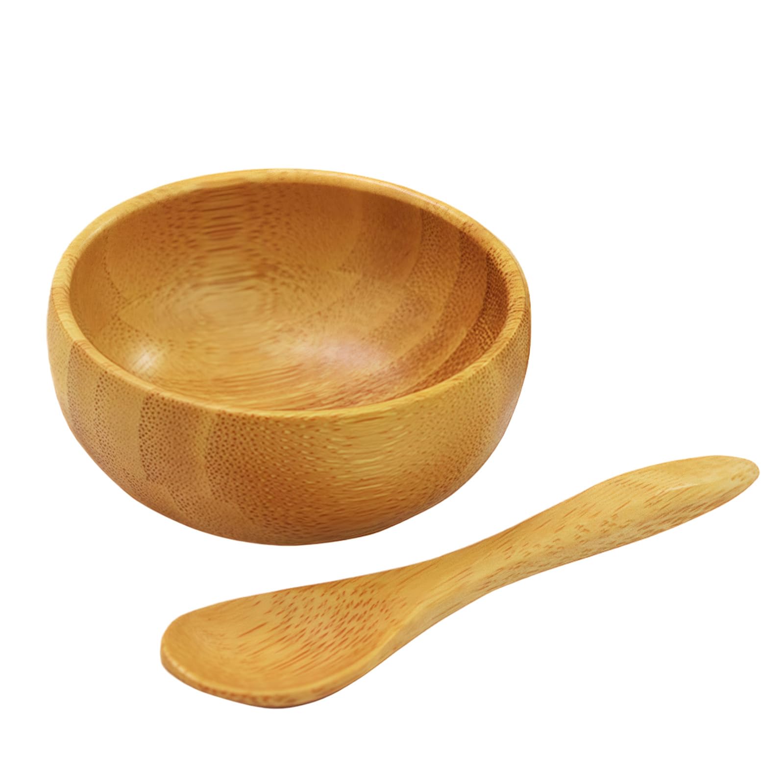 Mask Bowl- Cute Small Skin Care Mask Bowl Eco Bamboo Mixing Tool Sets for Ladies Women DIY Cosmetic Tool Kit