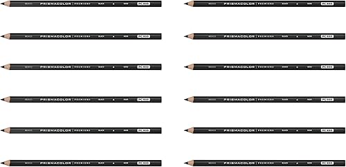Prismacolor pluma de colores suave premier color negro 1 paquete de 12 unidades Negro Juego de 12