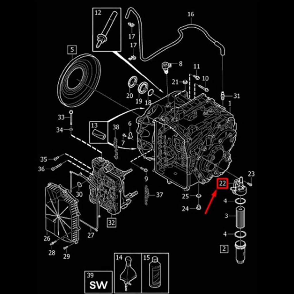 Support de filtre pour MPS6 31256732 Support de filtre hydraulique