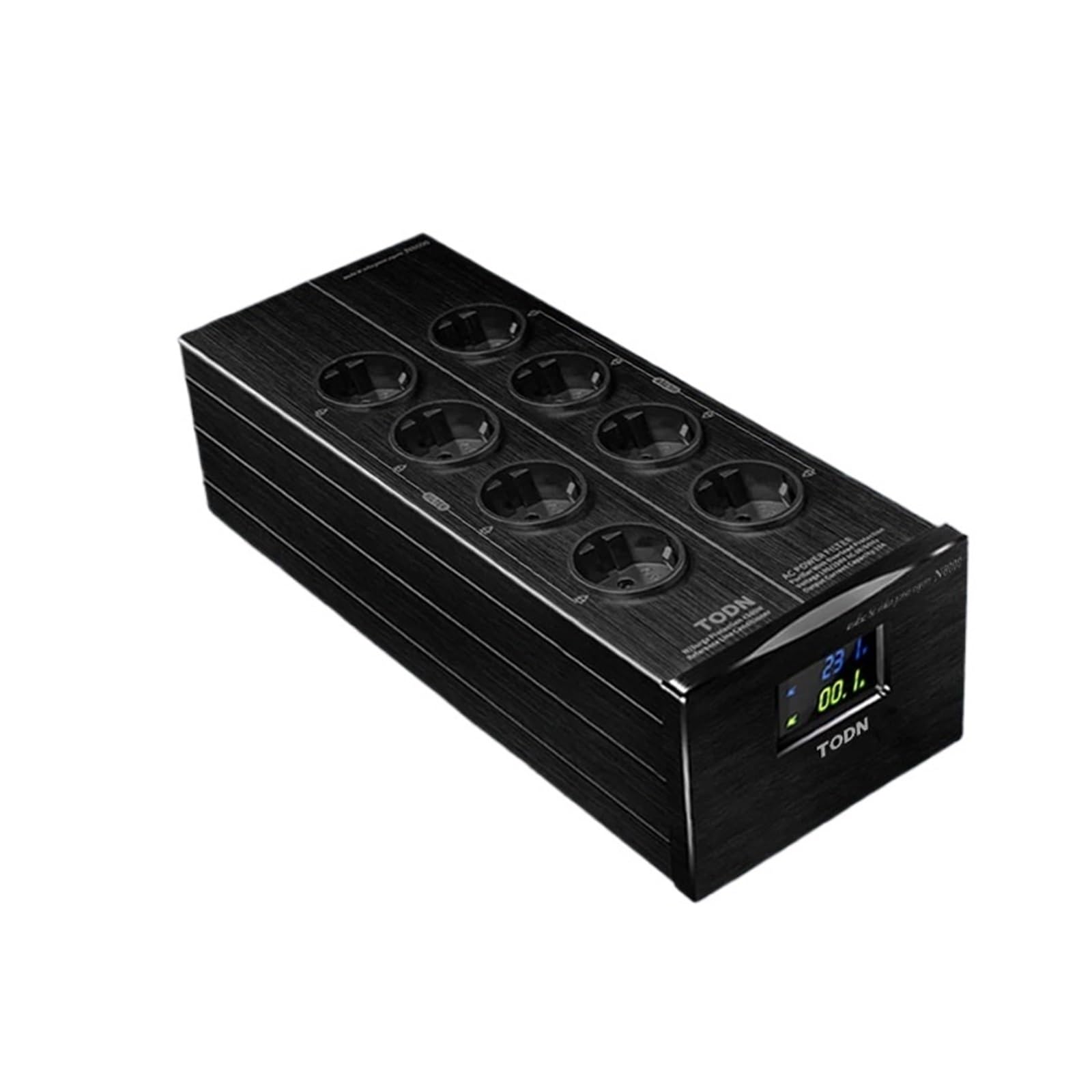 Filtr zasilania, ochrona odgromowa, przeciwzakłóceniowy, oczyszczacz zasilania audio, listwa zasilająca UE (8 gniazd)