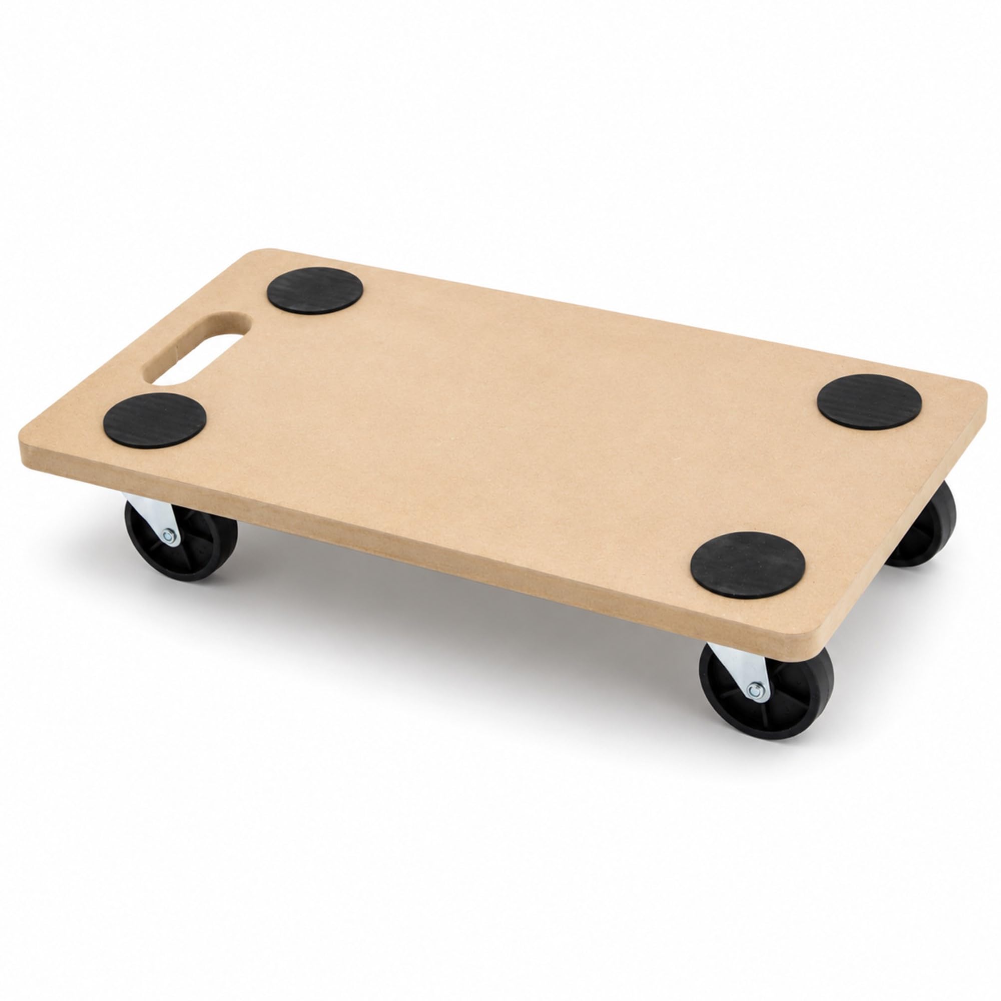 Oypla 150Kg Wheeled Platform Dolly Furniture Mover - Brown