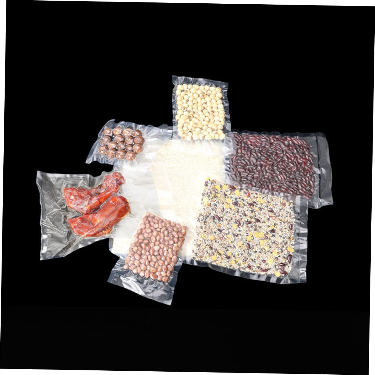 FUNOMOCYA Vacuum Sealer Bags for Food Storage 20 * 500 Roll Leak-Proof Sealed Bags for Fridge Kitchen and Travel