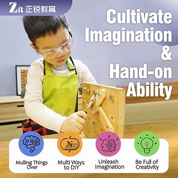 PC 4 Childrenページ ZHRUI Children Carpenter Woodworking DIY Preschool 4 in 1