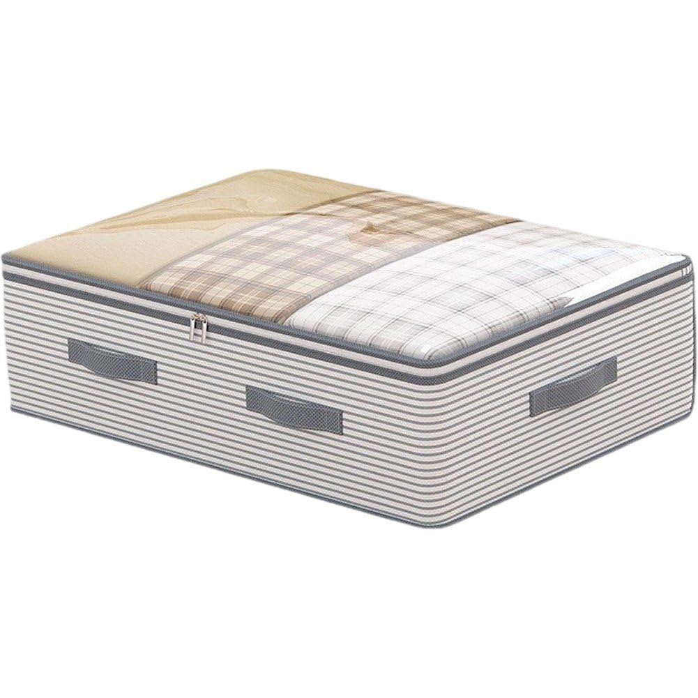 Baokuan Under Bed Storage, Collapsible Closet Containers Organizers and Under Bed Storage Bins, Underbed Storage Bags for Wrapping Paper, Blanket, Towels, Clothes