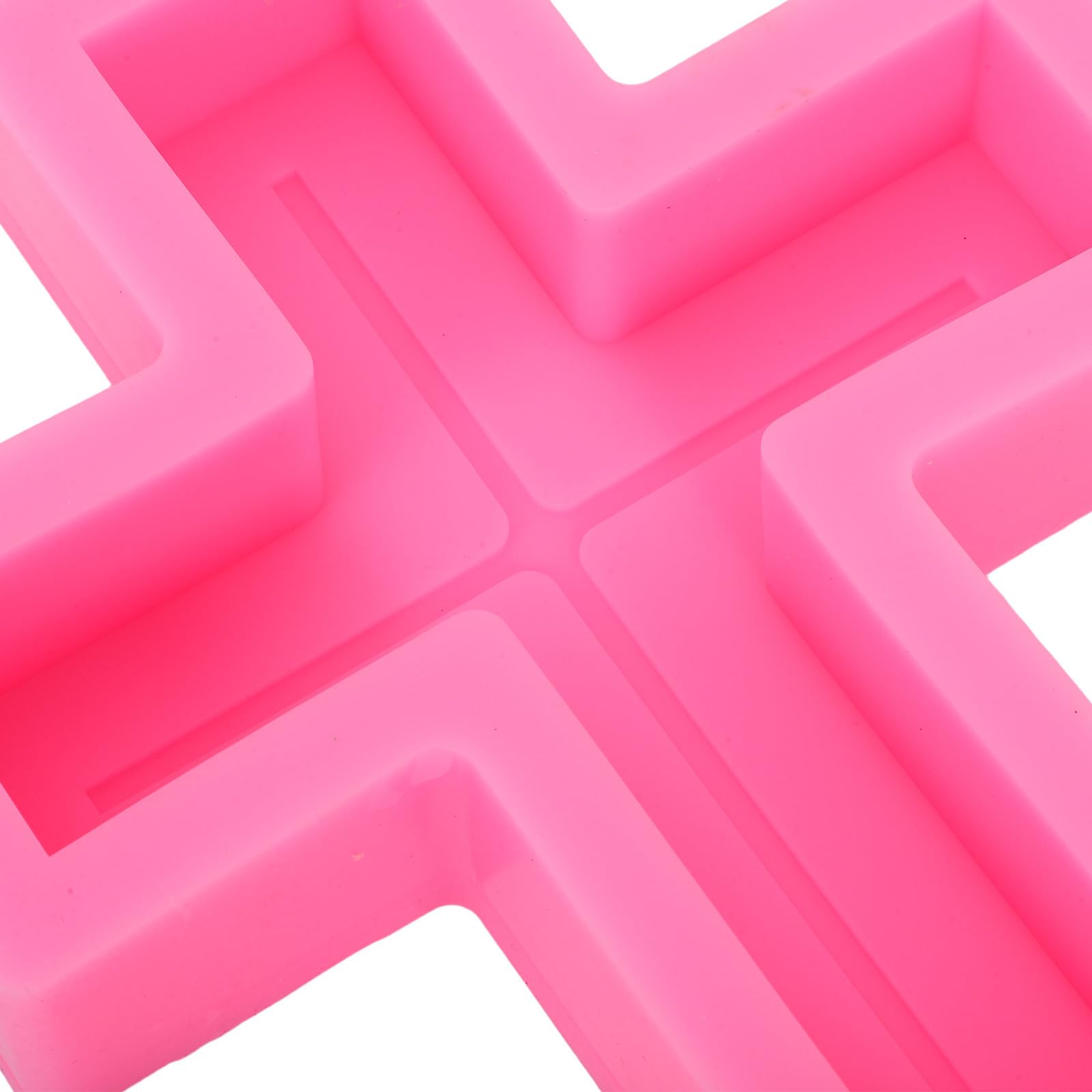 VILLCASE Molde de Cruz de Silicona Flexible para Manualidades Diseño Grande, Resistente a Altas Temperaturas, Adecuado para Estudios y Creación de Velas Religiosas