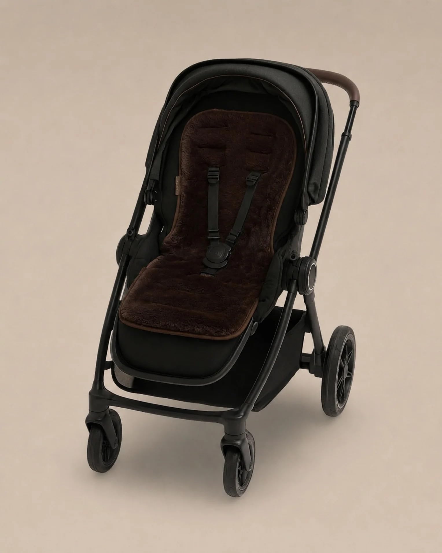 Naturally Sheepskins Lammfell-Einlage für Kinderwagen (Schokolade)