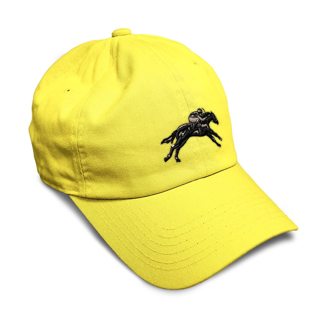 Speedy Pros Soft Baseball Hat Embroidered Dad Hat Jokey Horse Race Men & Ladies Baseball Cap Cotton