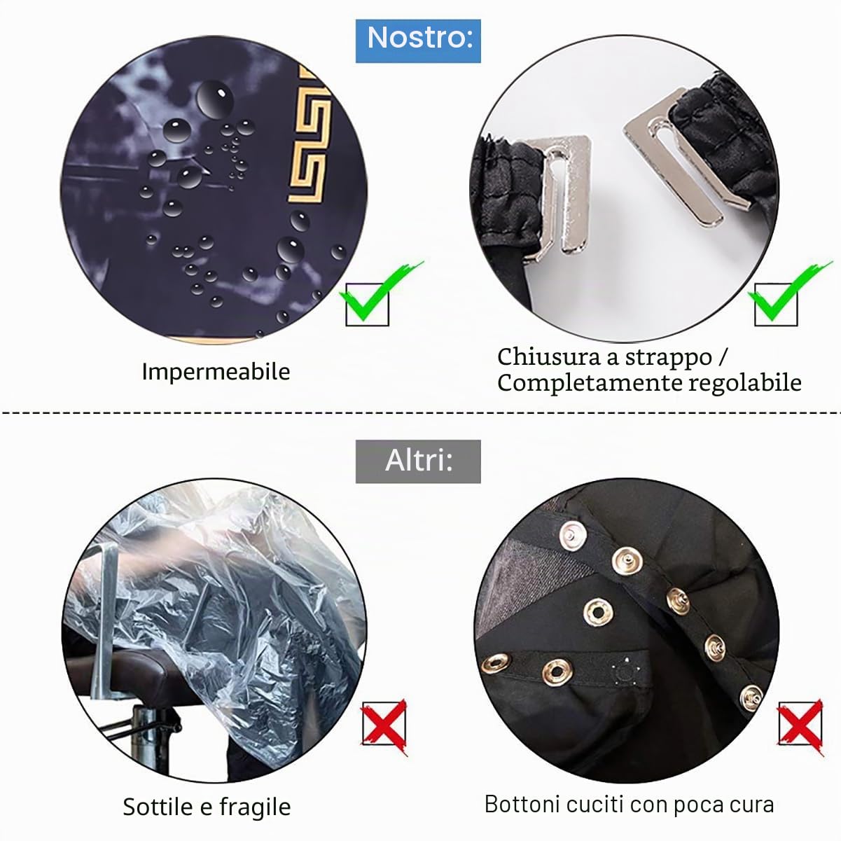 Parrucchiere Mantelle Taglio Mantellina Salone Barbiere Capo Abito Adulto Grembiule Stoffa Impermeabile Barber Cape Barba Capelli Styling Tintura Professionale Parrucchiere Accessori Strumento