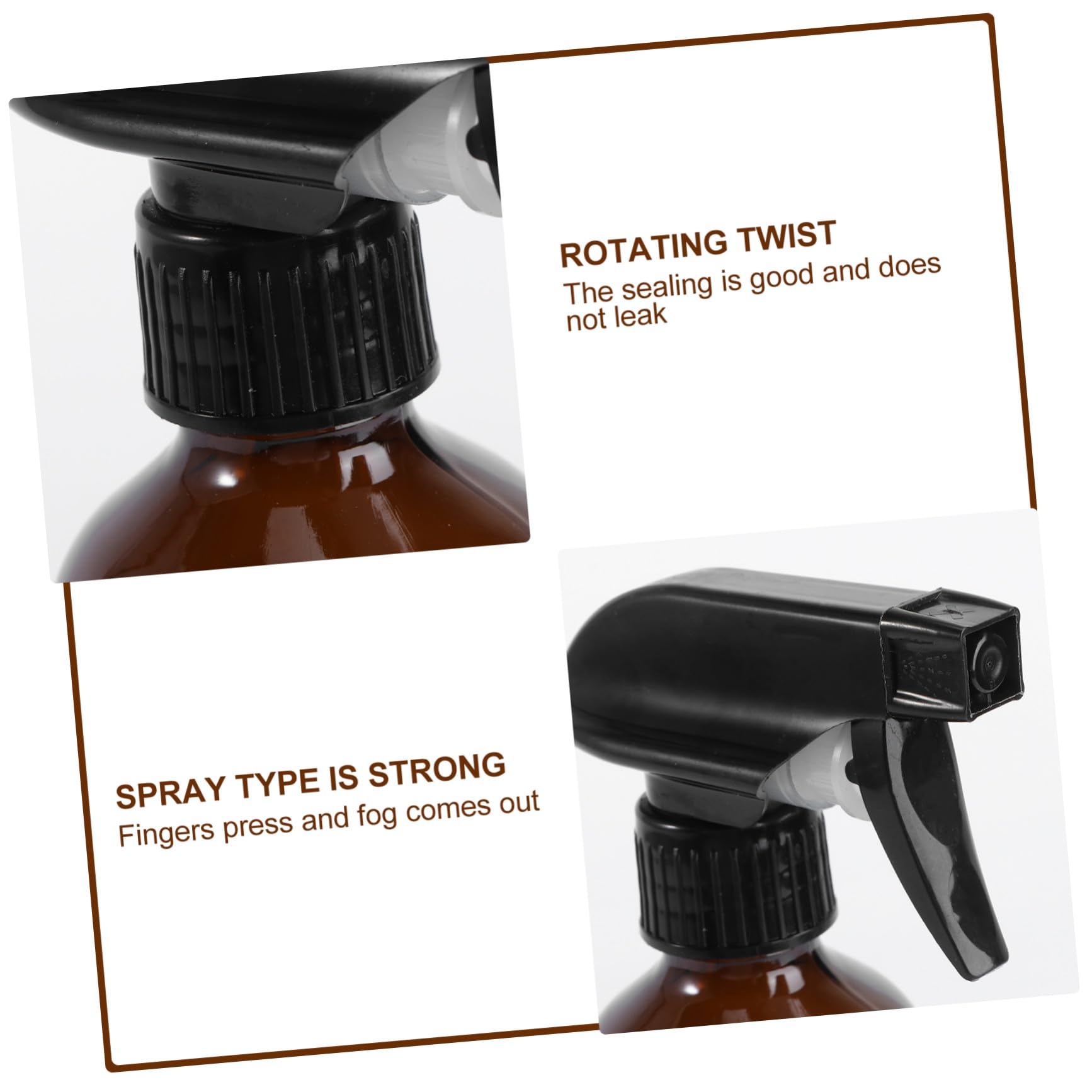 6 Stück Braune Glas sprühflaschen Wiederbefüllbare Sprayer Langlebige Leere Sprühflaschen für Flüssigkeiten Aromatherapie Pflanzenbewässerung Haarpflege und Reinigungsmittel