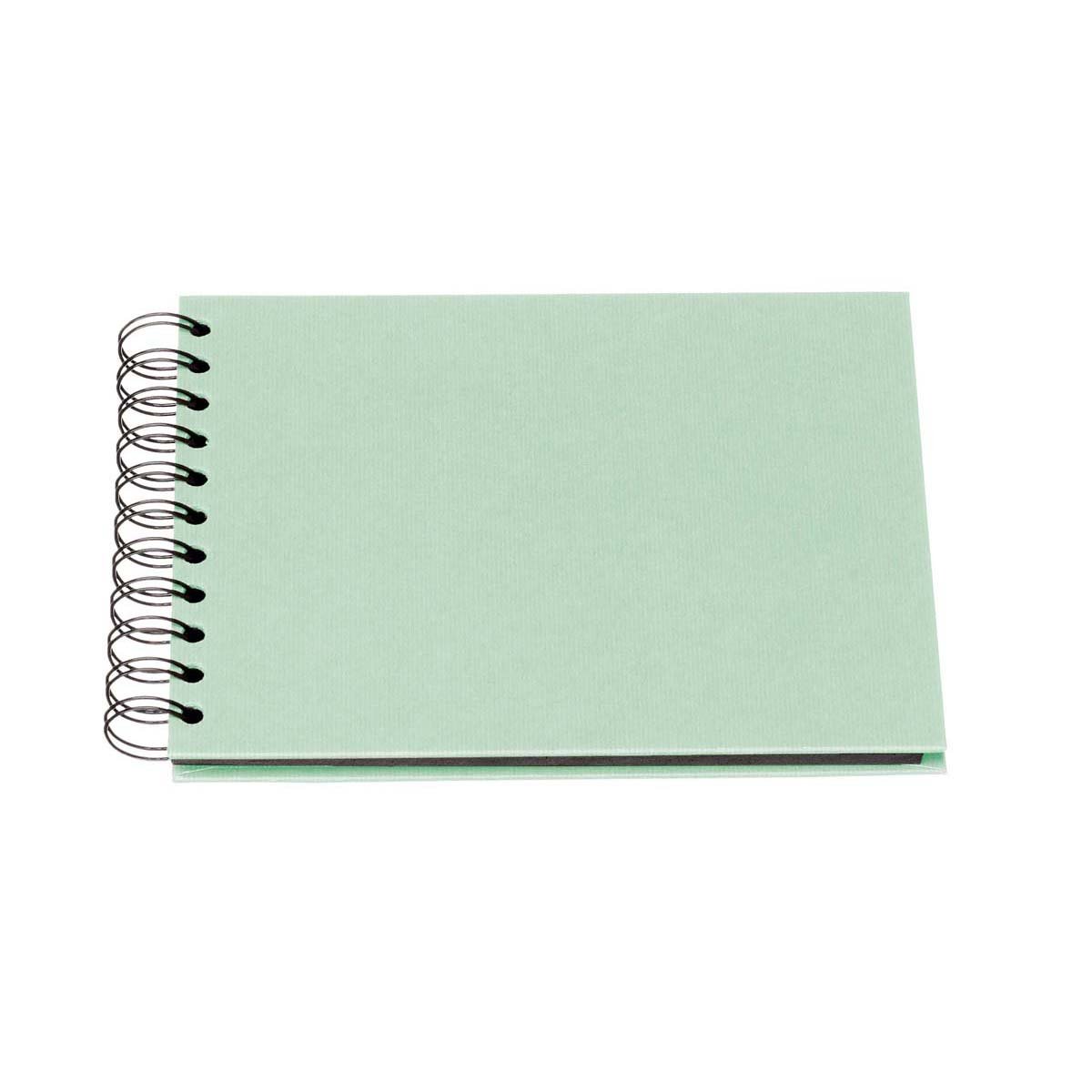 Rössler Papier 1329452650 - S.O.H.O. Wire-O fotoalbum 195 x 145 mm, 40 zwarte pagina's, Mint, 1 stuk