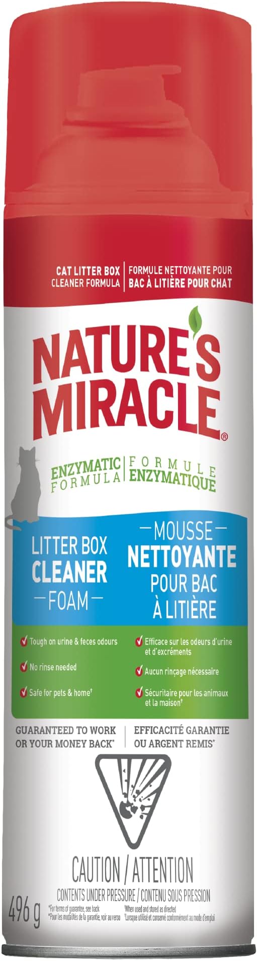 Nature's Miracle JFC Litterbox Cleaner 17.5oz Foam Aerosol Amazon