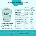 Jus' Amazin Crunchy Almond Butter - Unsweetened (1 Kg Tub) | 25% Protein | Only Whole Almonds (100% Pure) | Zero Additives | 100% Natural | Dairy Free | Keto | Plant Based Nutrition | Clean Nutrition gallery image