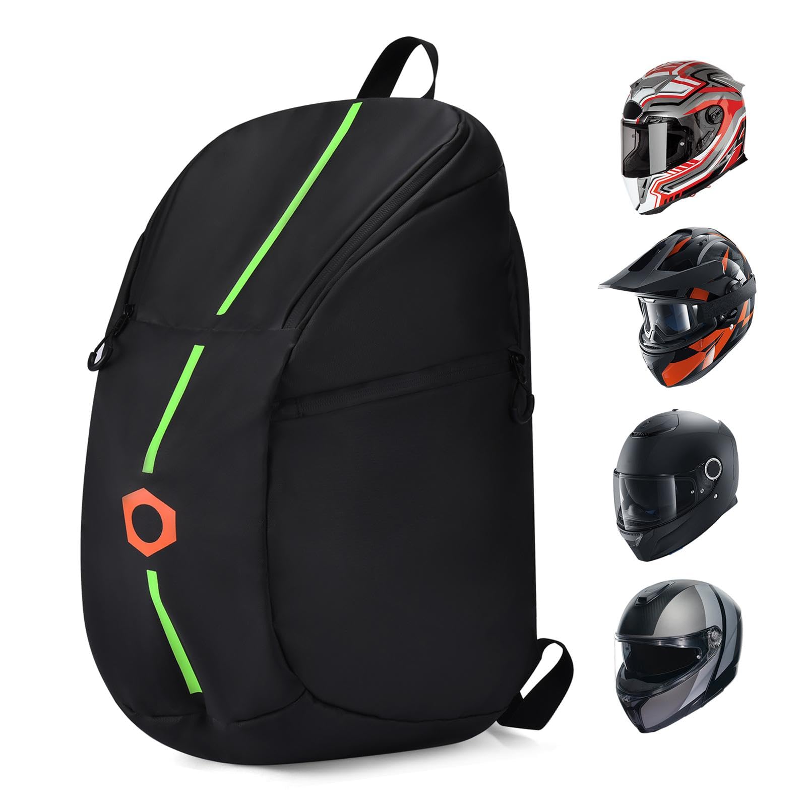 Mochila para cascos | Mochila para cascos ligeros | Mochila para Cascos de Moto de Hombre, Mochila de Equitación, Moto, Atributo único, riferimento alla descrizione