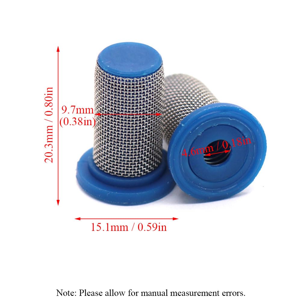 Filtros antigoteo de malla 50 unidades, filtro de pulverización cilíndrico para jeringa posterior