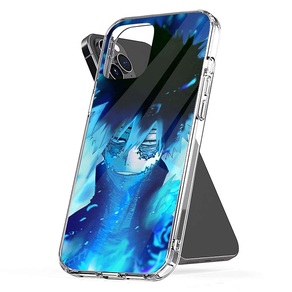 Generic Phone Case Dabi Cover with for iPhone 12 11 Xs Xr X 8 7 6 6s Plus Pro Max Mini Se 2020 Shockproof Anti-Scratch,Transparent