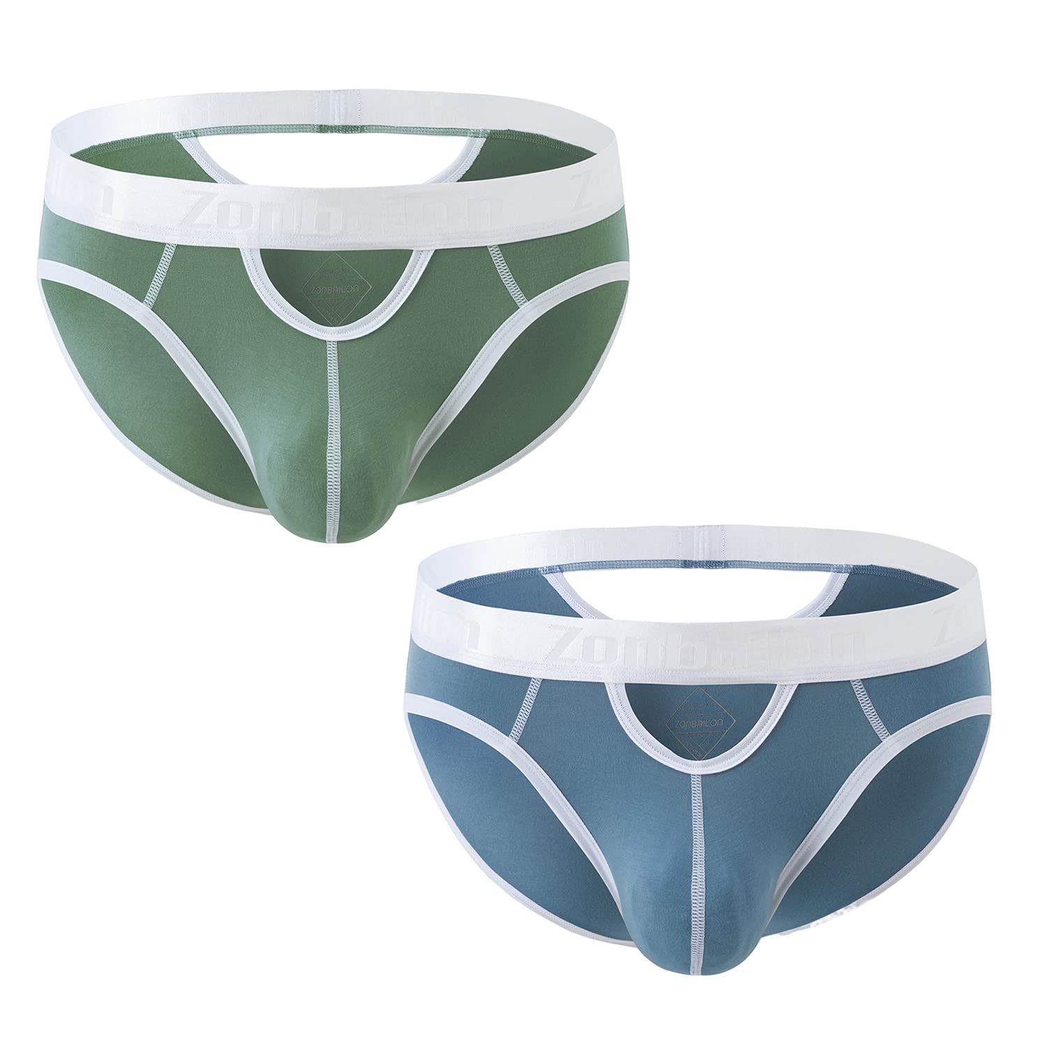 BIATWOWR Sexy Herren Dreiecksunterwäsche mit Großer Tasche Niedriger Taille und Ohne Etikett für Komfort und Atmungsaktivität