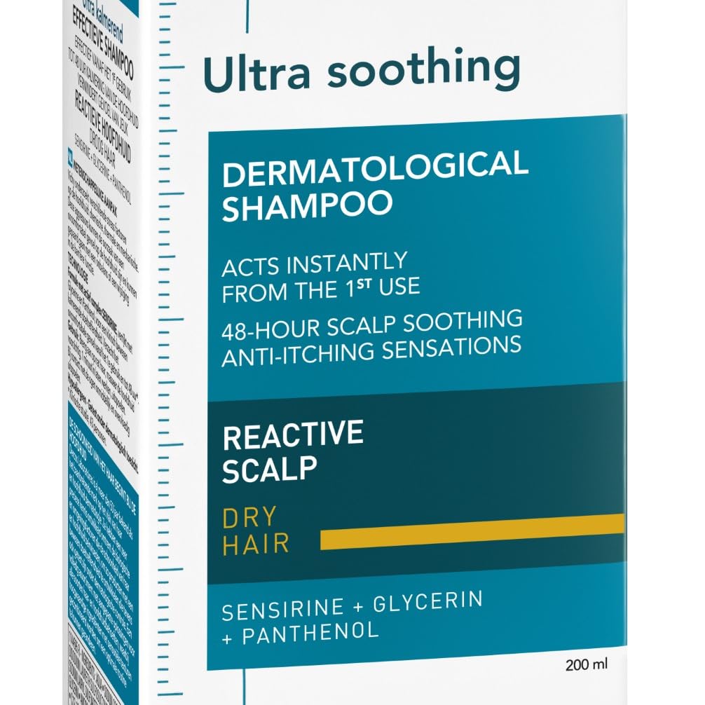 Vichy, Dercos, Ultra-Apaisant, Shampooing Anti-Démangeaisons, Cheveux Secs, 200ml