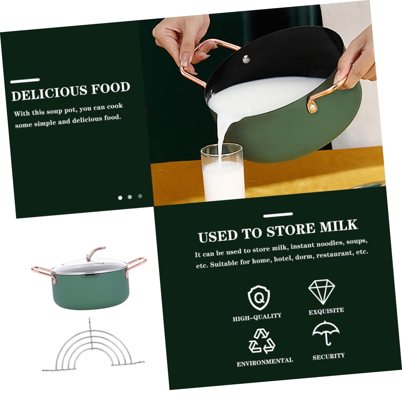 Alipis Bote de Comida Complementaria para Bebés Olla para Sopa y Hogar Sartén de Cocina Color Surtido para Alimentación Infantil Color Aleatorio