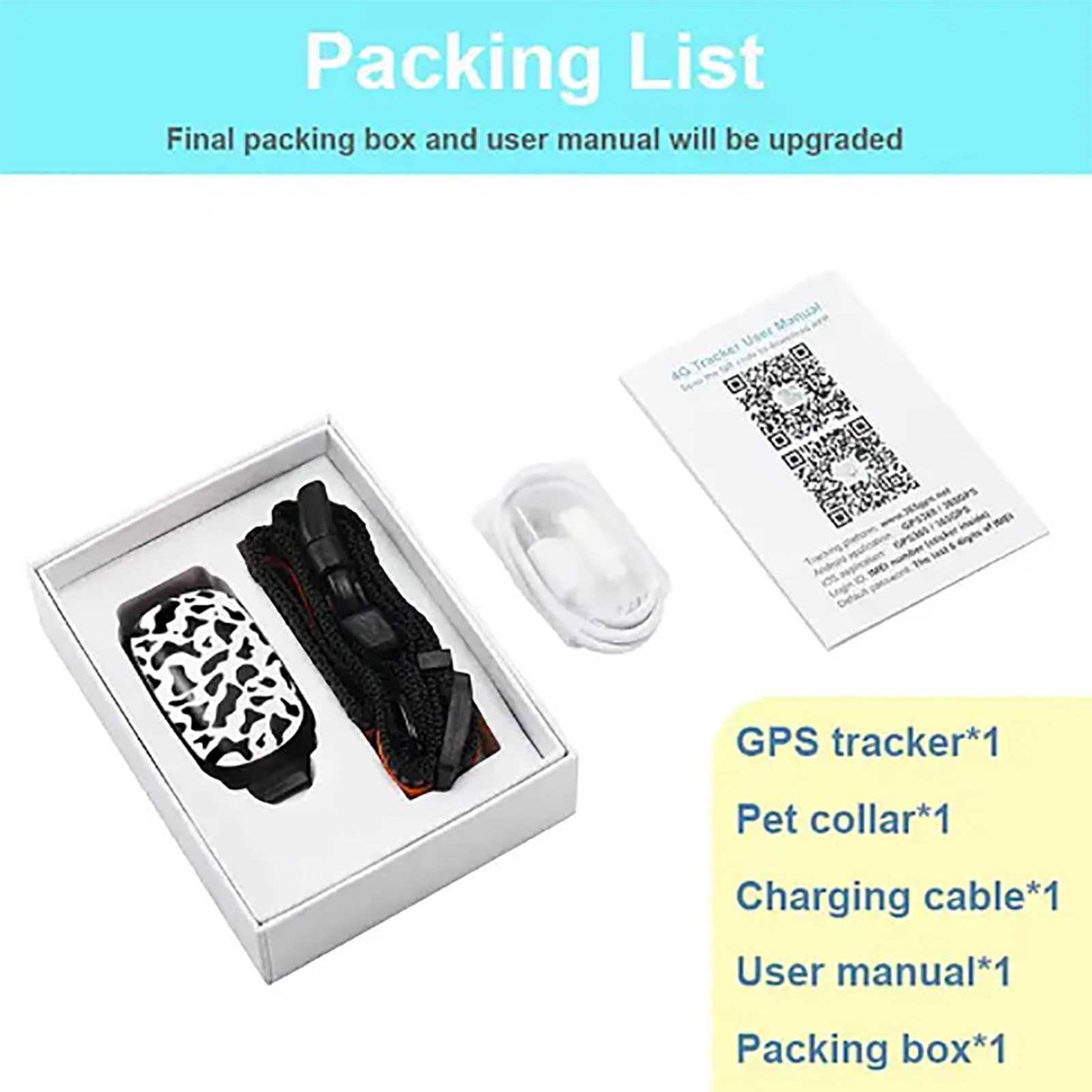 Rastreador GPS Para Perros, Localizador De Mascotas Con Collar, Diseño Resistente Al Agua, Múltiples Modos De Posicionamiento Y Rastreador De Actividad Inteligente, Funciona Con Cualquier Collar