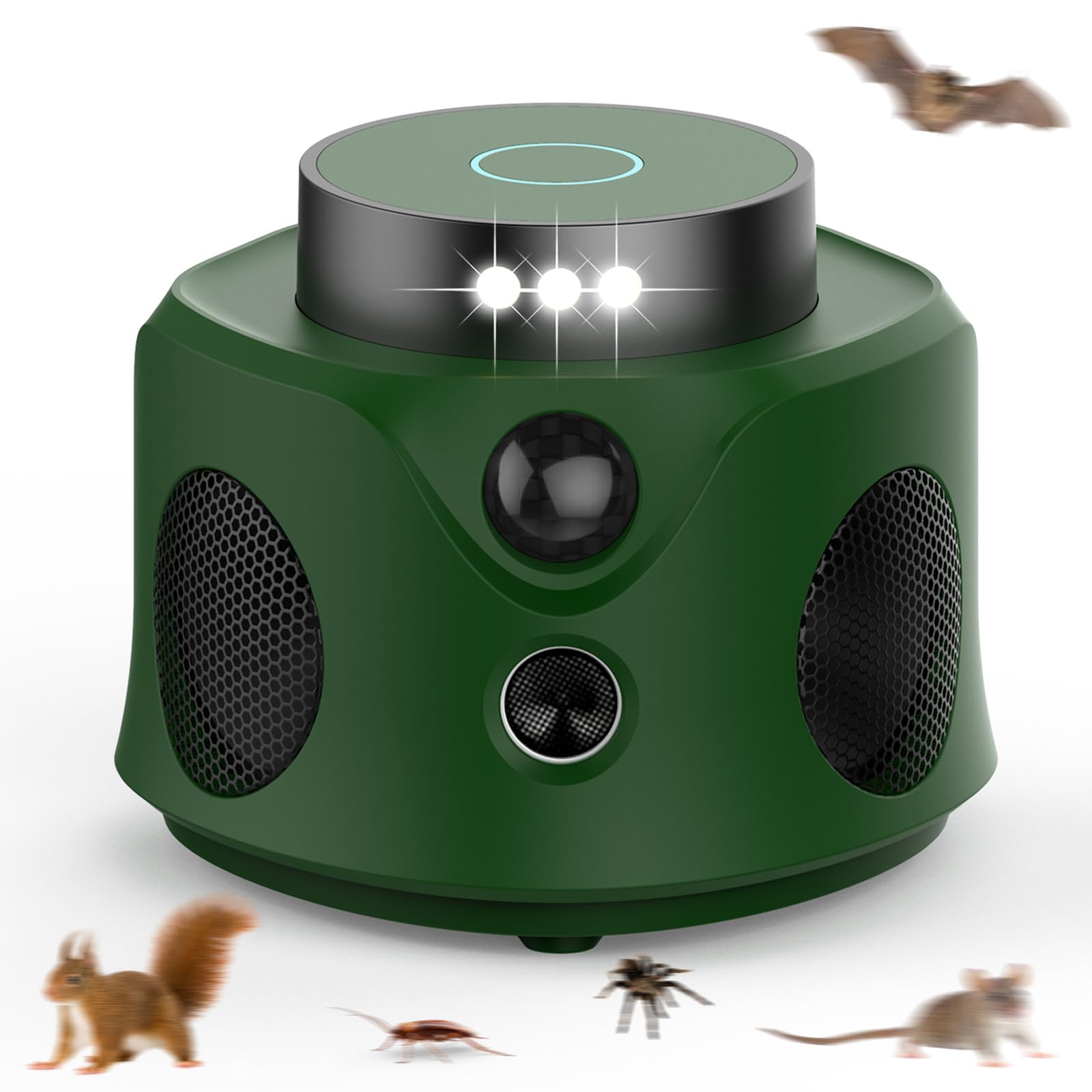 Amazon.co.jp: ネズミ 駆除 超音波 虫除け 動物撃退器 360度死角