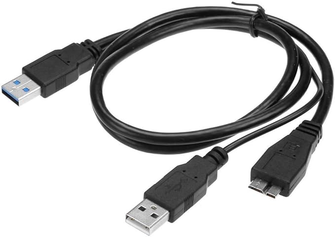 Bipra Disque Dur Externe 100 Go, 6,3 Cm/2,5, USB 2.0, NTFS, Noir 500 GB - Schwarz