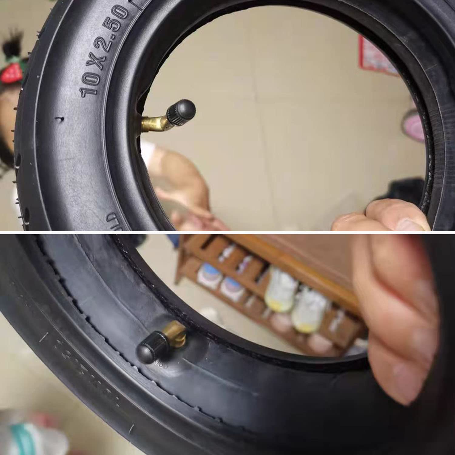 Heanvmyss Valvola Pneumatici Tubeless,6 Pezzi 90 Gradi Valvole per Pneumatici Auto PVR70,Adattatori dello Stelo della Valvola,Valvola Tubeless, Valvola Aria Steli di Estensione per Moto,Scooter