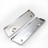 Vista 7 de Cubiertas de cierre de alforja de palanquilla de aluminio cromado con corte mecanizado CNC compatibles con modelos Touring H-D FLH FLT 1993-2013