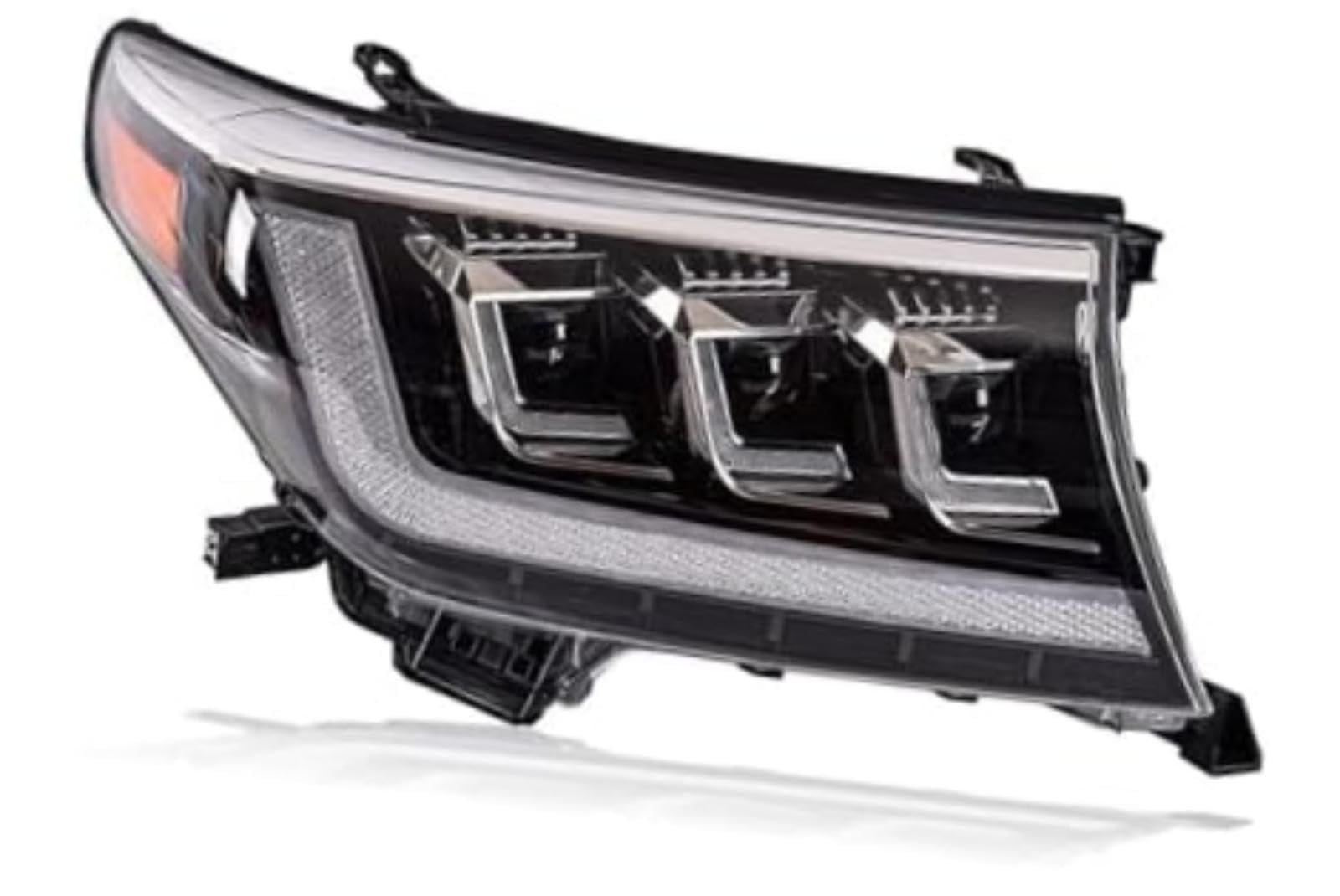 Dla TOYOTA, dla Land Cruiser 2008-2015 montaż reflektorów Drl podwójna wiązka obiektywu sekwencyjny kierunkowskaz przednie lampy reflektor światło Lampka kontrolna lusterka bocznego