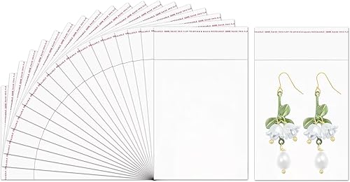 Bolsas pequeñas autosellantes, 500 bolsas de celofán adhesivas de 3 x 4, bolsas de plástico transparente de 1 mil para joyas, aretes, dulces,