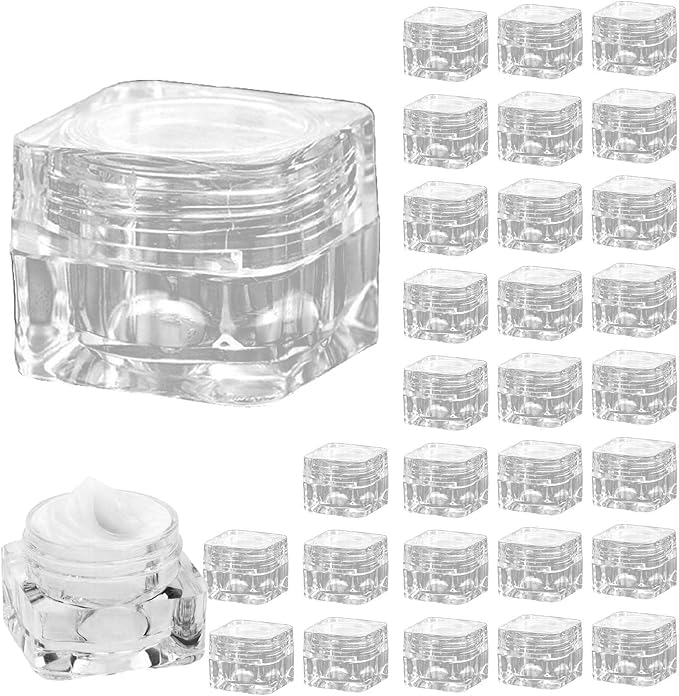 Amazon.co.jp: Yirdapall 四角 小分け ケース 透明瓶 5ml ミニ